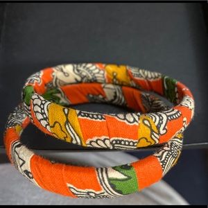 Fabric wrapped bracelets